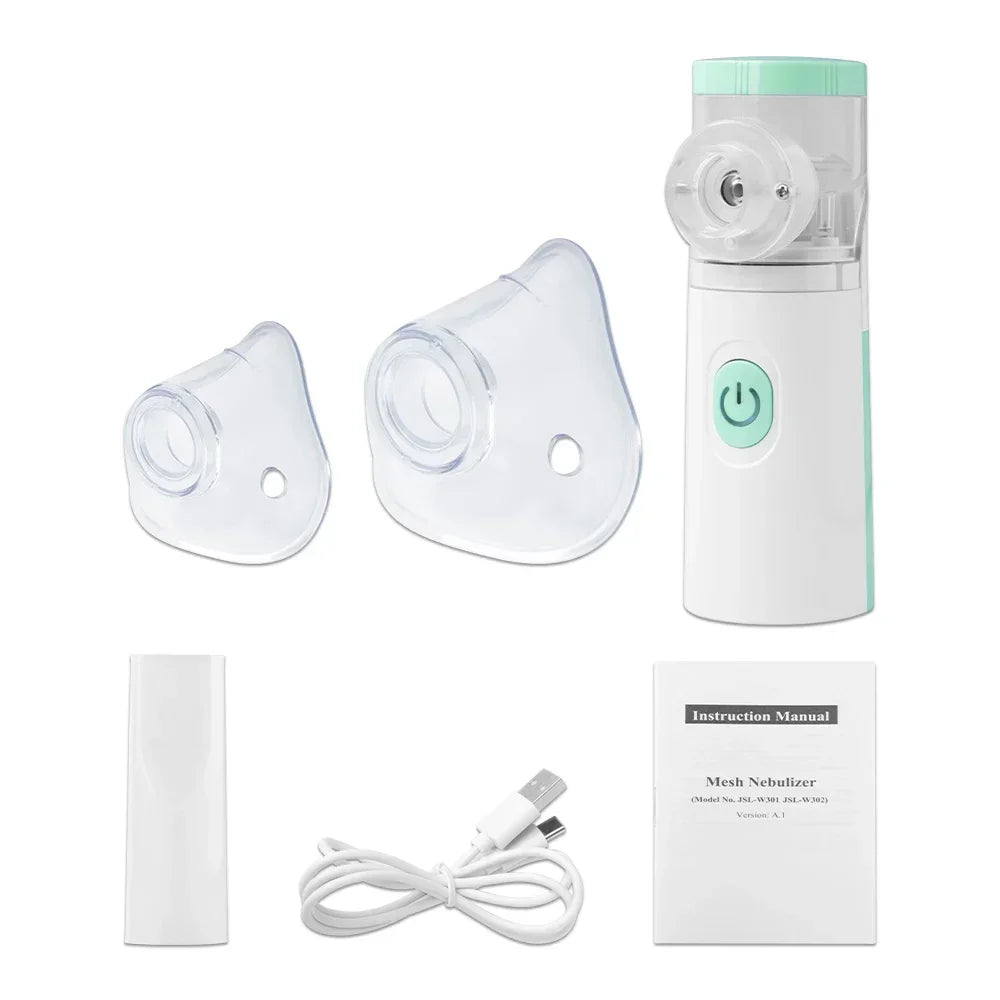 Mini nebulizator portabil silențios inhalator portabil cu ultrasunete nebulizator medical inalador atomizor bebeluși copii adulți pentru tuse astm