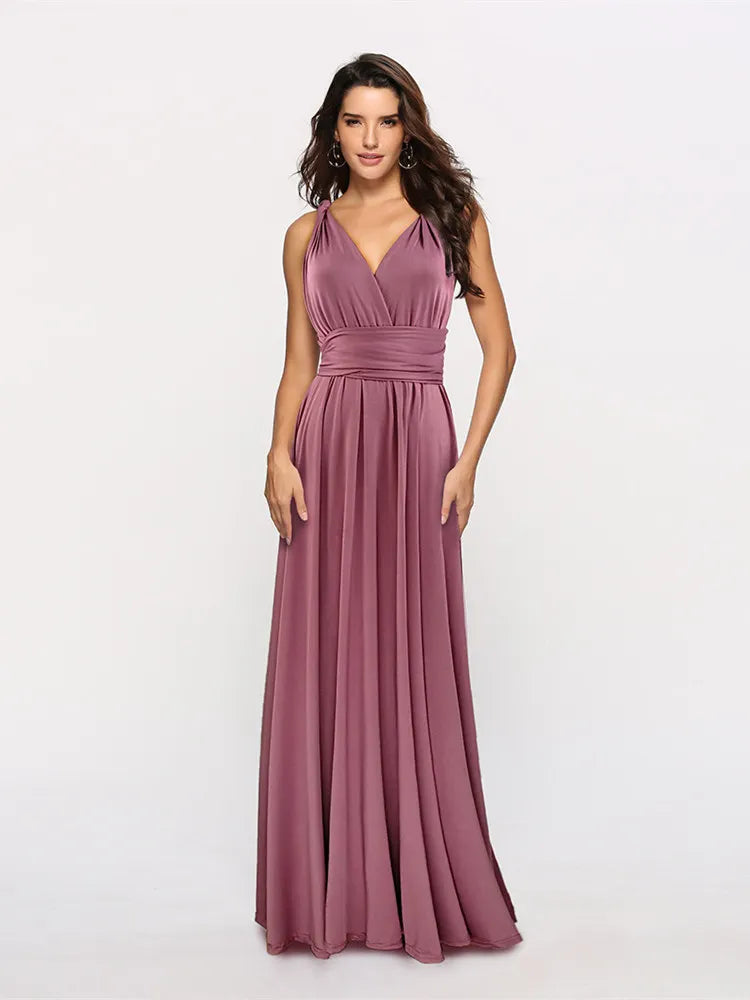 Sexy Women Boho Maxi Club Dress Red Bandage Long Dress Party Multiway Bridesmaids Convertible Infinity Robe Longue Femme