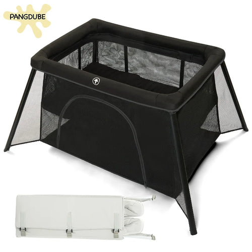 2-in-1 Babybett-Laufstall Sicherheitszaun mit weicher Matratze