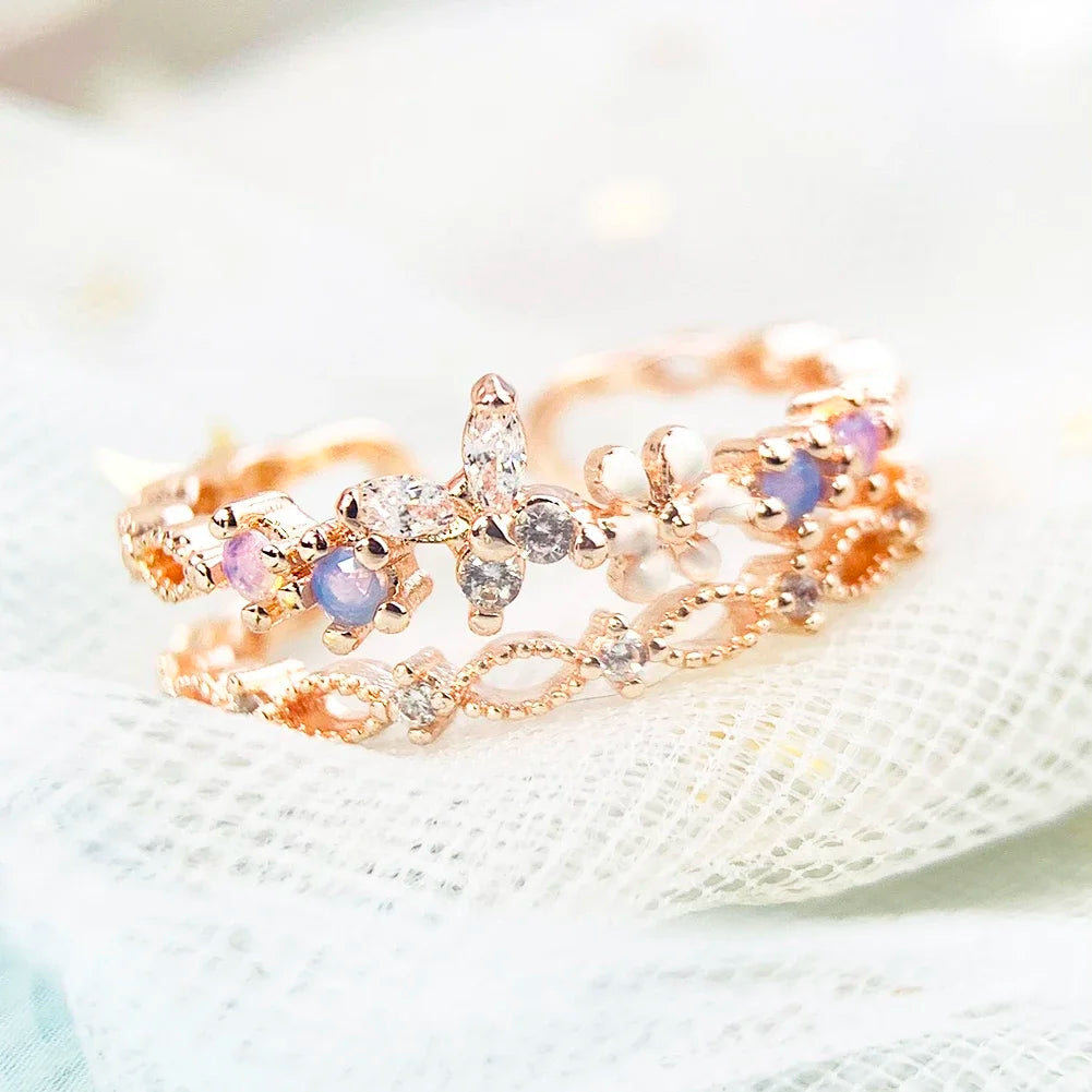 Inel cu fluture Zhejiang - reglabil din zinc 18 mm