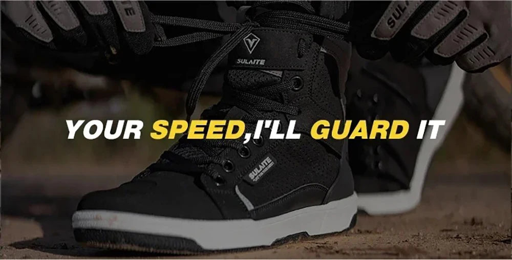 Ghete de motocicletă CN Zhejiang din piele respirabilă - mărimea 41 impermeabile