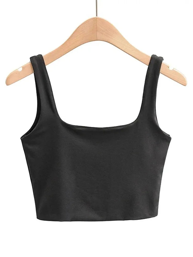 Dozw DF-5469 Sexy Ärmelloses Top - Größe M Kurz Elastisch