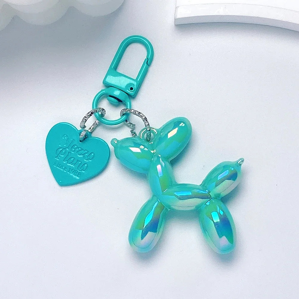Damen Schlüsselanhänger 2025 - Adorable Balloon Dog Y2k Bag Charms Cute Puppies Acrylic