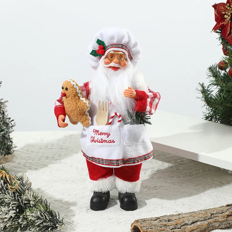 Choice Weihnachtsmann Figur - Größe 12 Zoll, Kunststoff