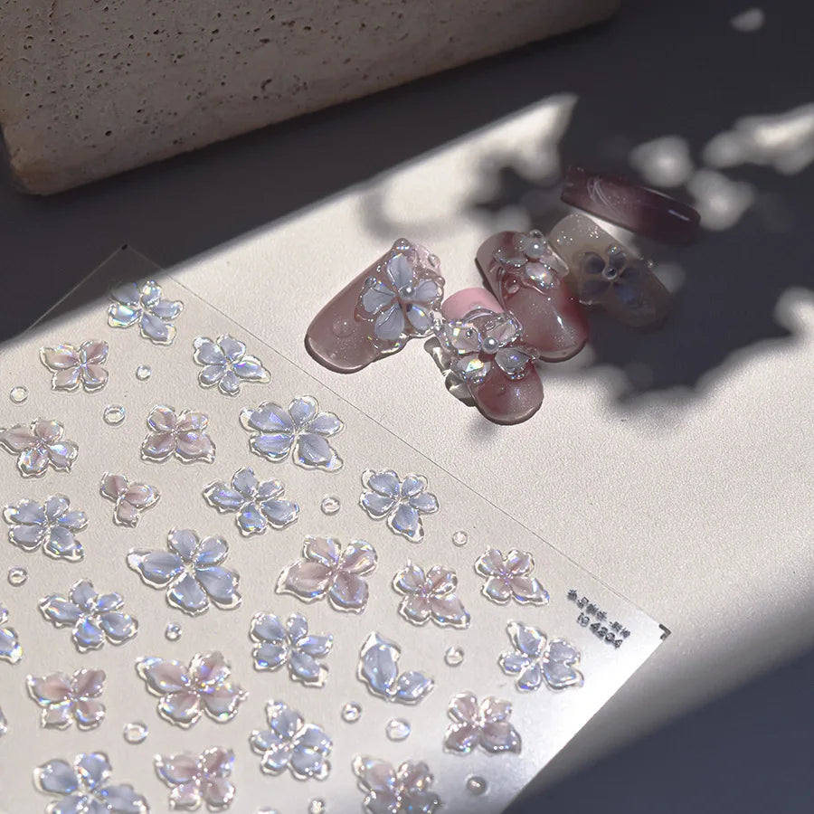 3D Fashion Jelly Nagelsticker Selbstklebend - 1 Stk Sticker