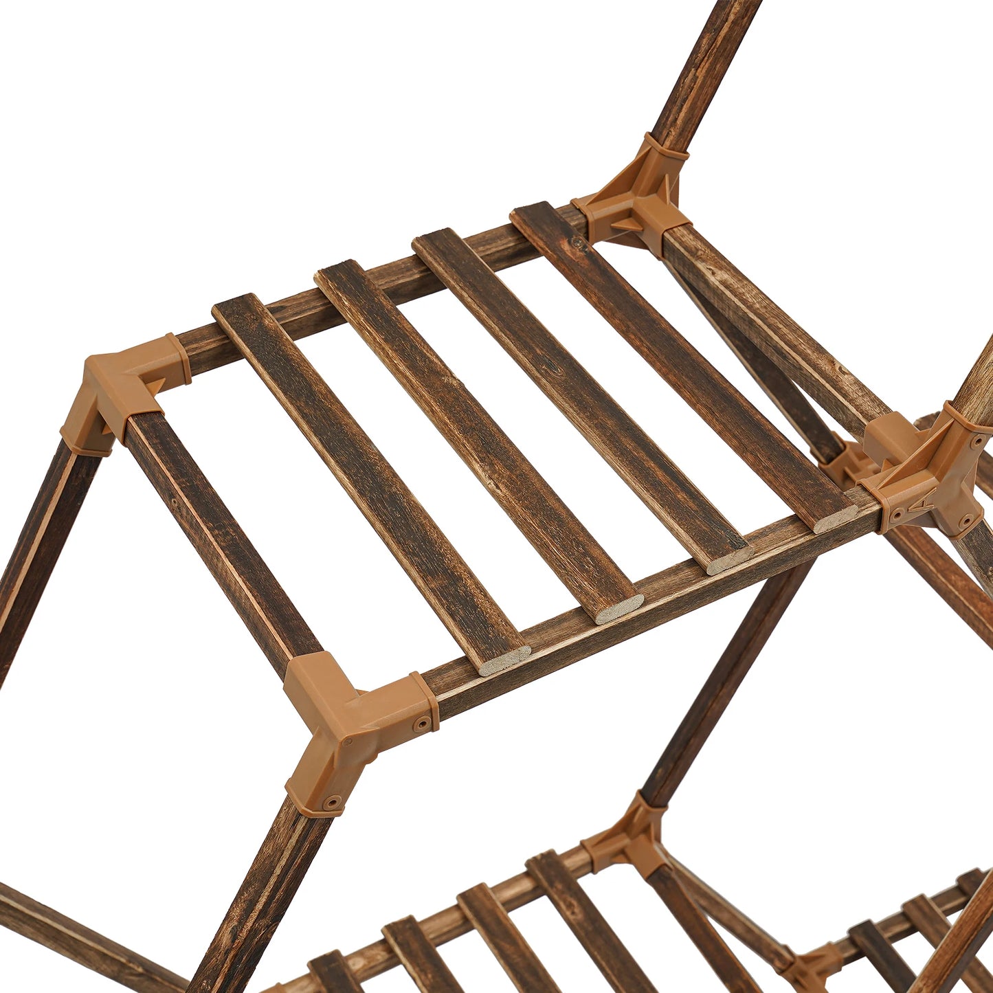 HolzKraft Blumenregal 11 Ebenen Holz Hexagonrahmen Innenbereich