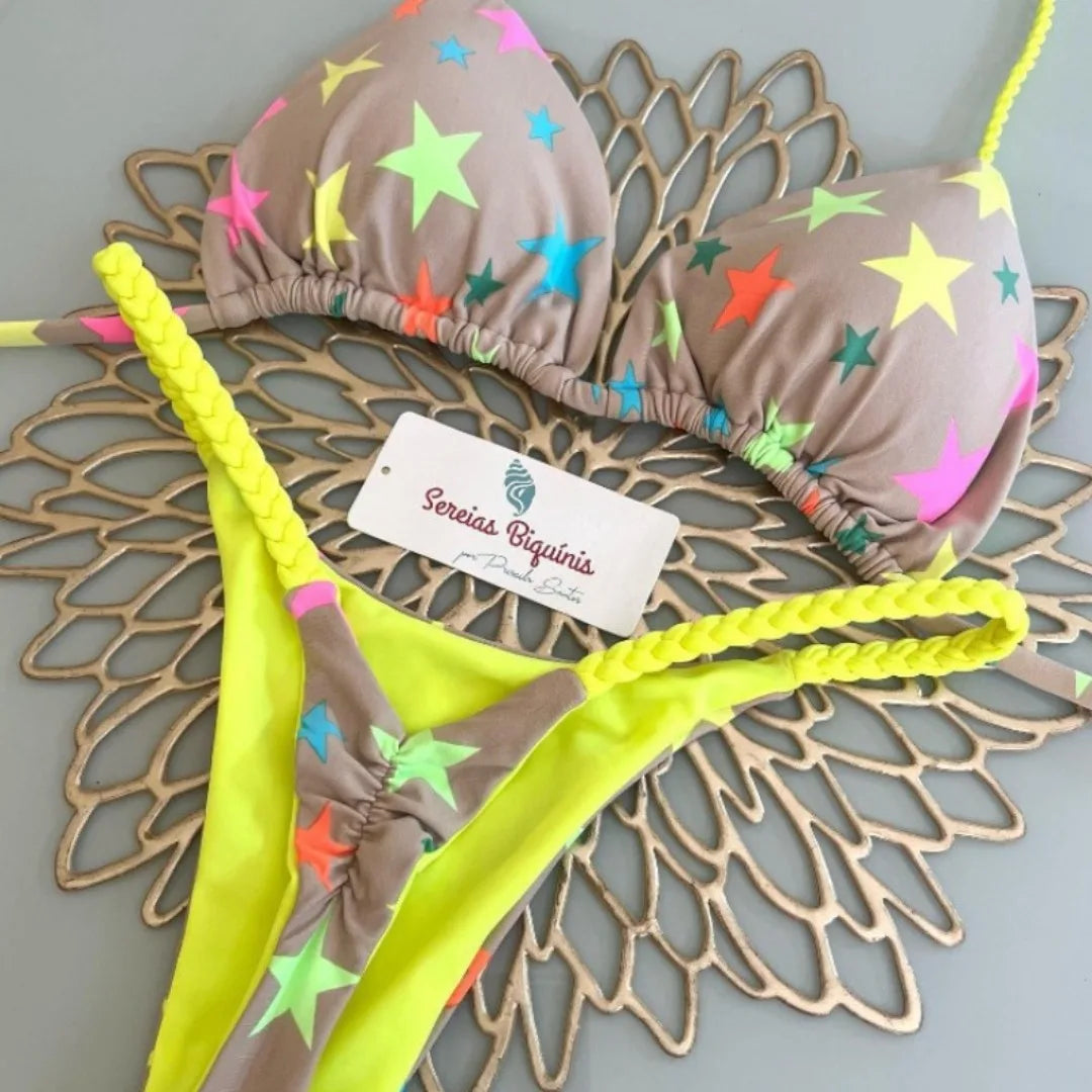 Bikini-Set: Zwei-teiliger Schwimmanzug Stylish Design Hautfreundlich - Beach-Holiday Pool Schwimmbekleidung
