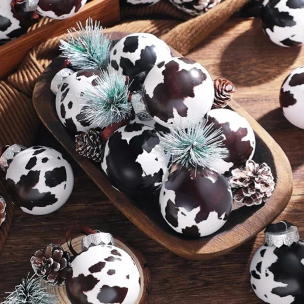 CowPrint Ball Ornament Bruchfest - Kapazität 12/24, Größe 6 cm, Leistung 0 W