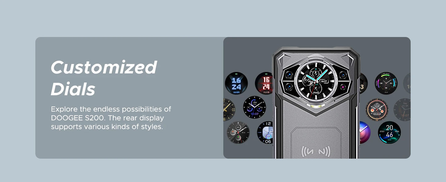 DOOGEE S200 Robustes 5G - 10100 mAh, 33W, 6,7 Zoll Display
