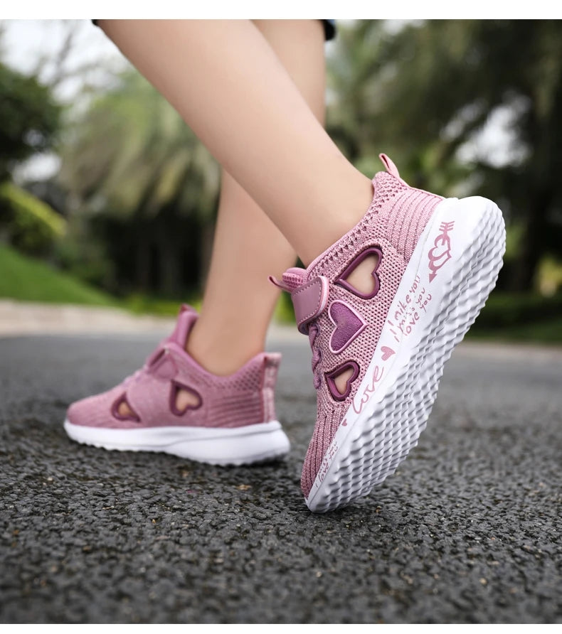 Mädchen Casual Schuhe 2025 - Leicht Mesh Sneakers Kinder Sommer - Frühling Herbst Tenis Süß Sport Cartoon Weiblich Laufen Socken Schuhe