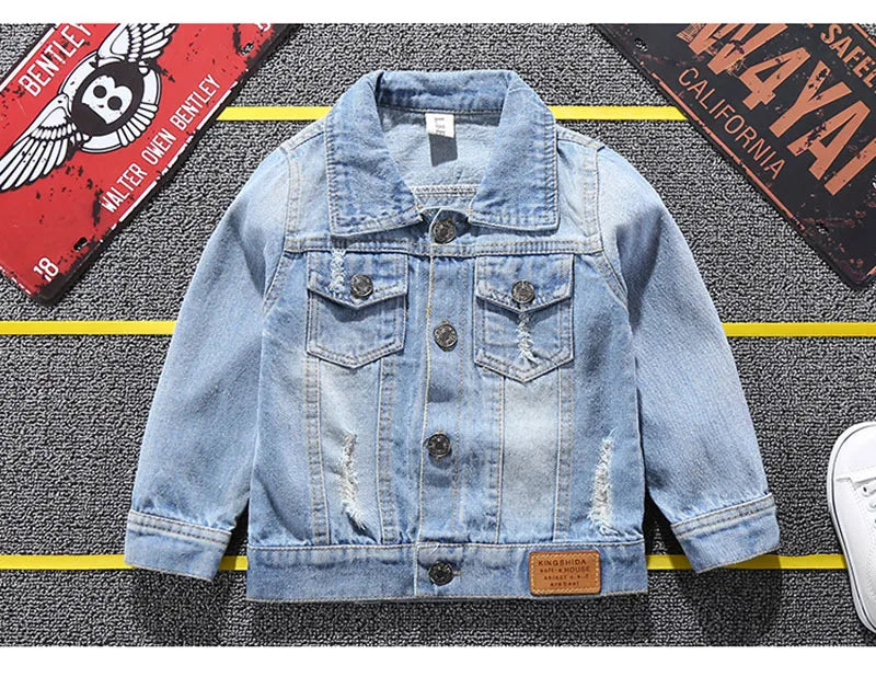 Mickey Minnie Jeansjacke Koreanisch - Denim, Unisex, Gr.1-12