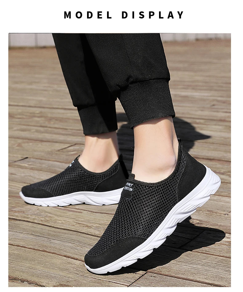 Men's Sneakers Breathable Men Casual Shoes Outdoor Male Slip On Loafers Walking Sneakers Tennis For Men