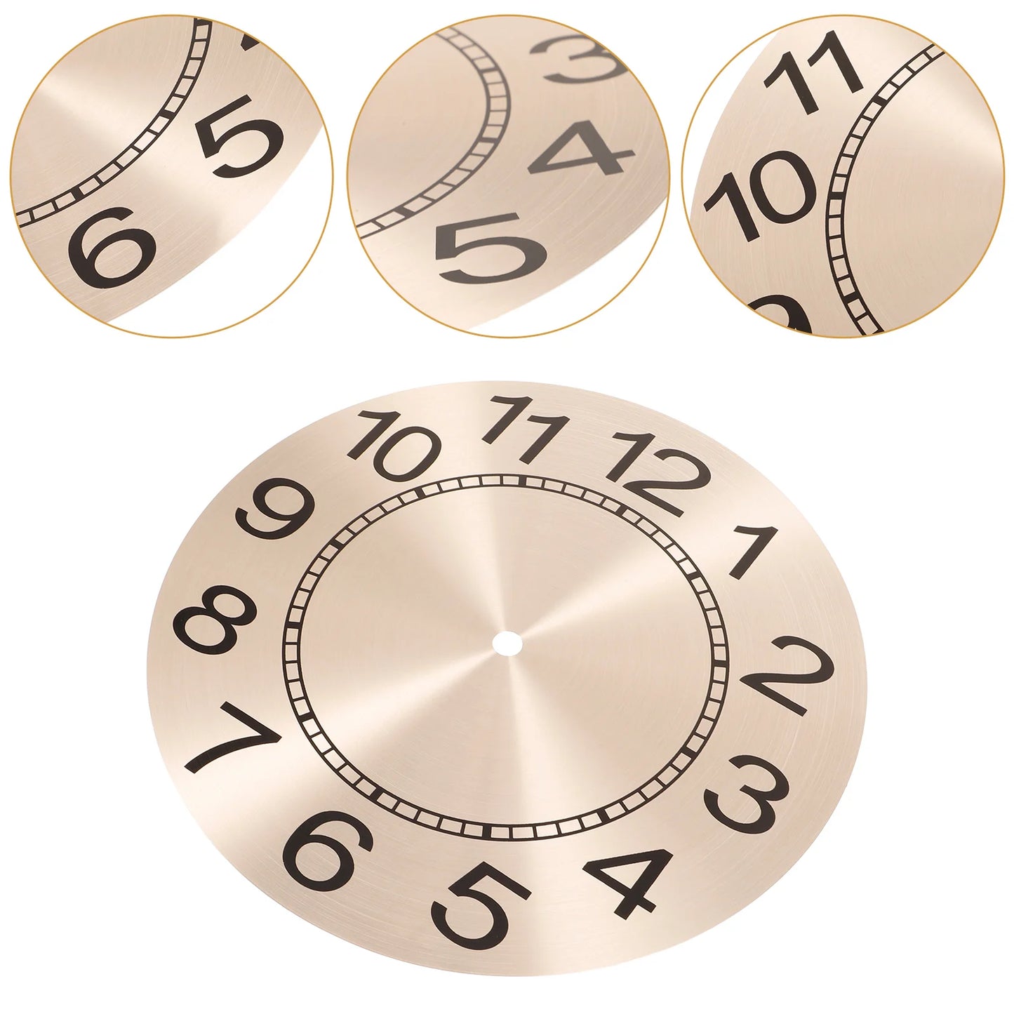 Clock Dial Round Plate Wall Panel Clocks DIY Faces for Crafts Handmade Materials