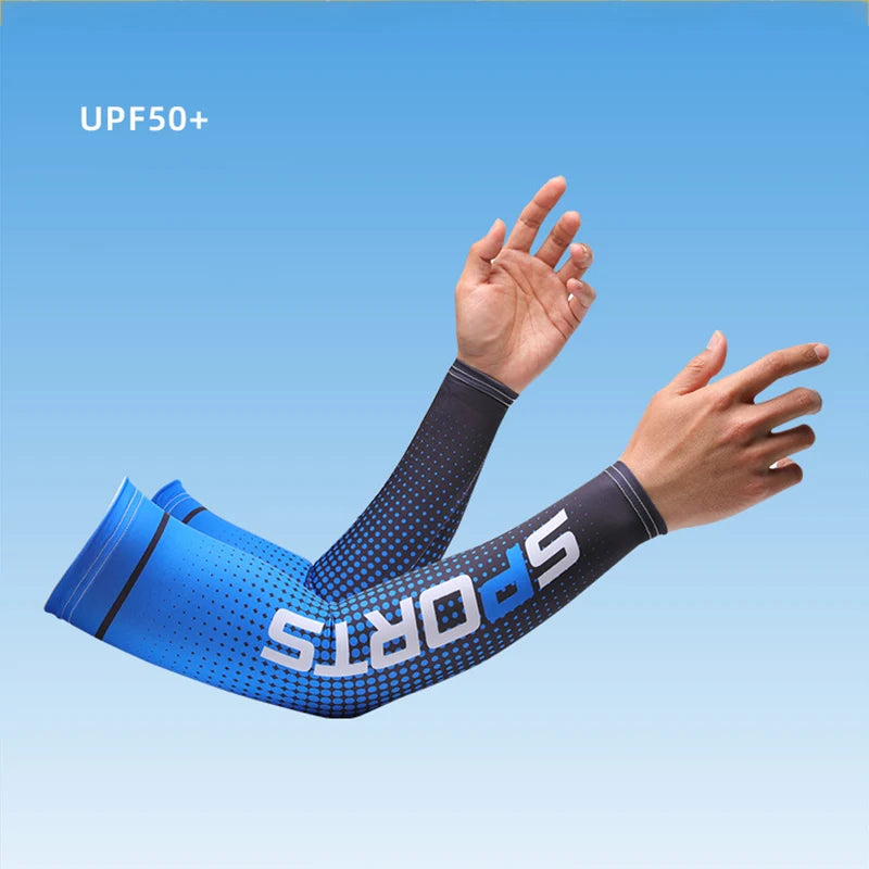 Arm-Ärmel 2025: HKXY GLOVES Sport Ice Arm Sleeves Men Cycling UV Solar - Breathable Summer Sun Protection Anti-Sunburn Long Sleeve Collection