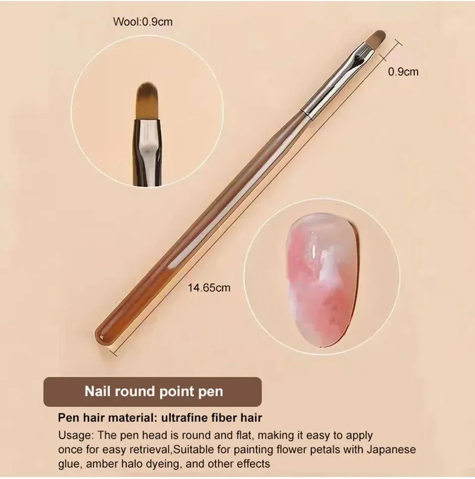 Choice 9er UV Gel Pinselset Nail Art - 9 Stück Acryl