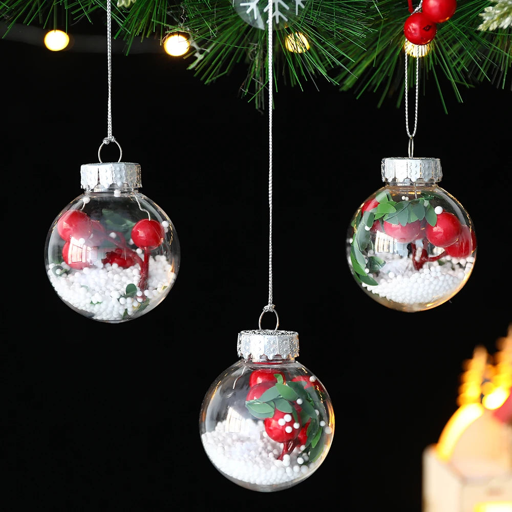 Partigos Hängende Schneekugel Kristall - Kapazität 5 Stk; Größe Ø4 cm