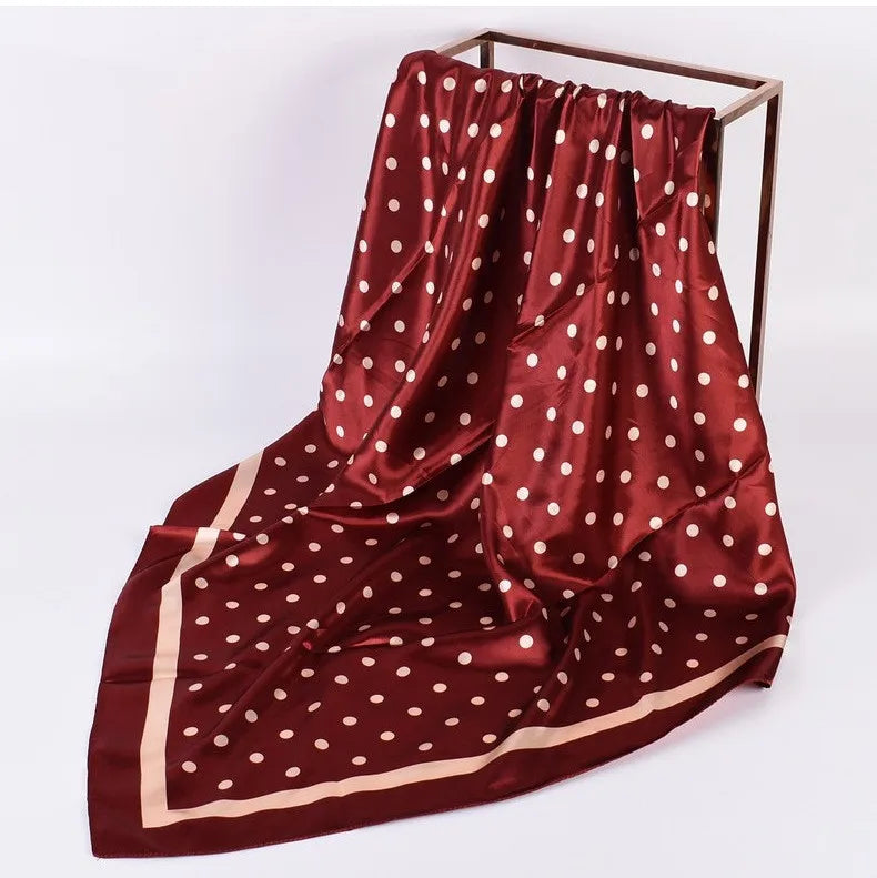 Luxoria Seidenoptik Halstuch - 90x90 cm Polyester weich