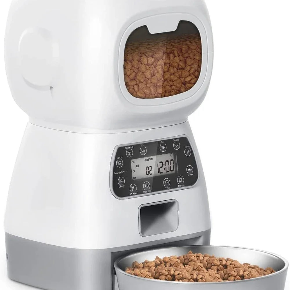 Haustier-Futterstation 2025: 3.5L Automatic Dog-Cat - Smart Feeders Collection