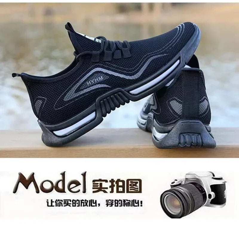 Herren-Slip-On-Sneaker 2025: Rollstep Männer Schuhe Slip on Mode Sneaker Männlich Sport Laufen Schuhe Atmungsaktiv Gym Training Walking Tennis Schuhe Non Slip Workout Flats Kollektion