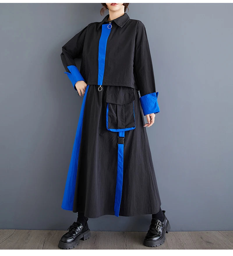 BigLargi ZweiTeile Oversized - Elastischer Bund MidCalf