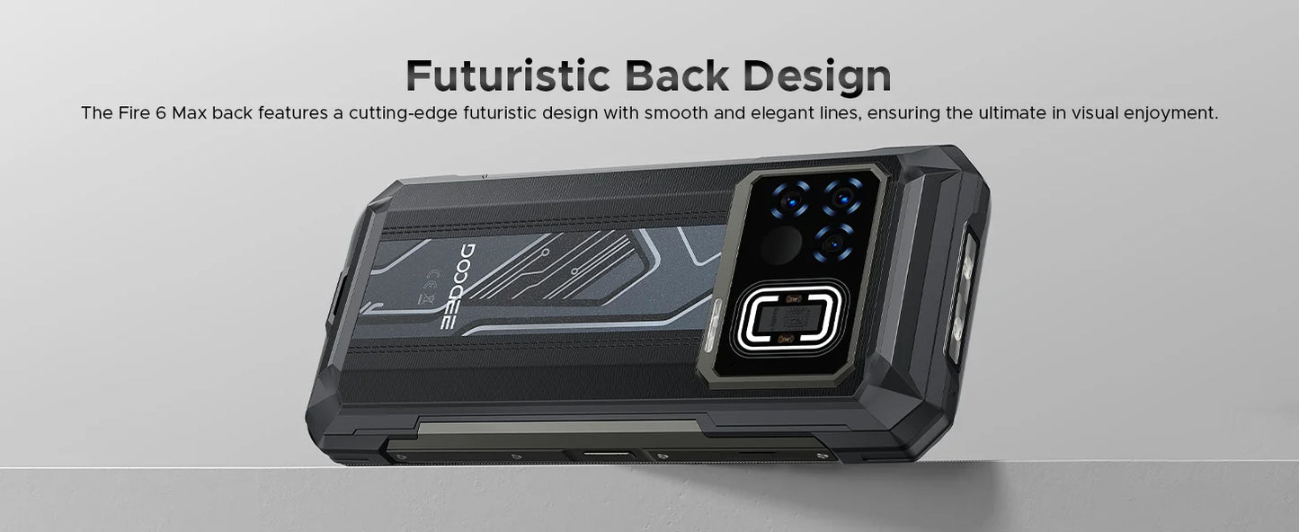 DOOGEE Fire 6 Max Robustes 5G - 20800 mAh, 33W, 6.72 Zoll