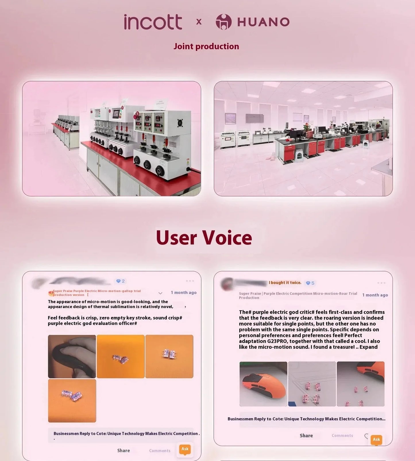 Incott 029 Kabellos Gaming-Maus - PAW3395 32000dpi 34g