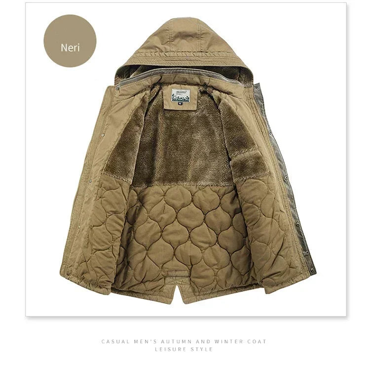 Casaul Parka Abnehmbare Kapuze - Größe M Füllung Baumwolle