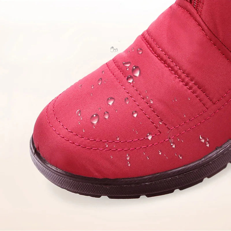 Waterproof Women Boots Winter Shoes Platform Wedge Snow Boots Comfort Thick Plush Warm Ankle Boots Female Mujer Sneakers Women