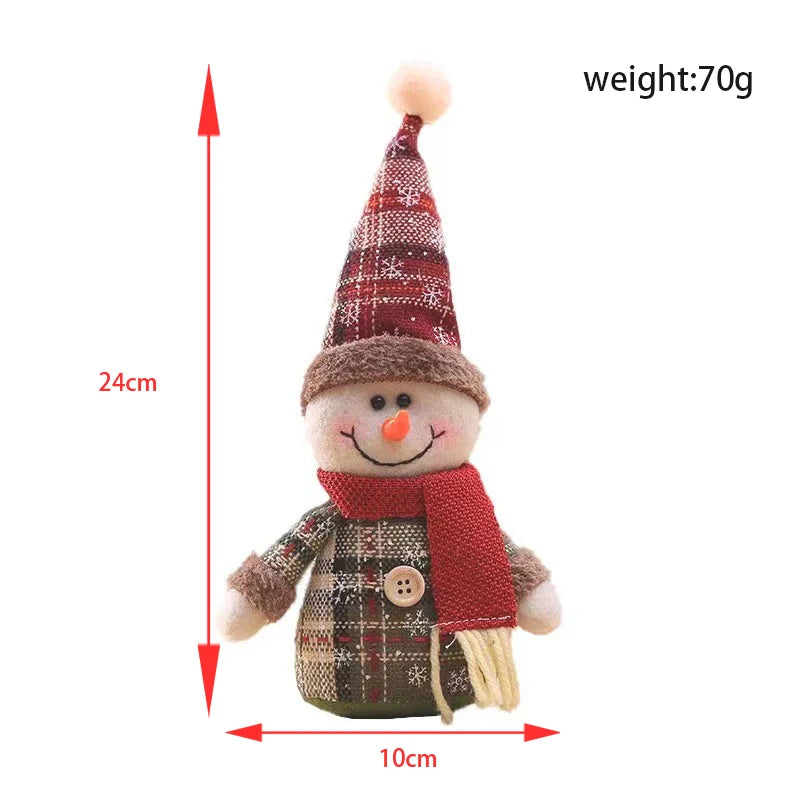 G6D1N9 Weihnachtsmann Puppe - Größe 25 cm, Material Stoff