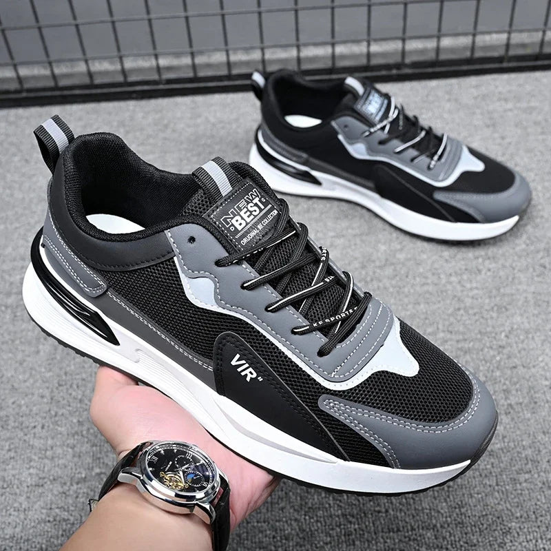 Men Shoes 2024 New Fashion Sneakers for Men Leather Shoes Comfort Lightweight Casual Shoes Outdoor WalkingFootwear