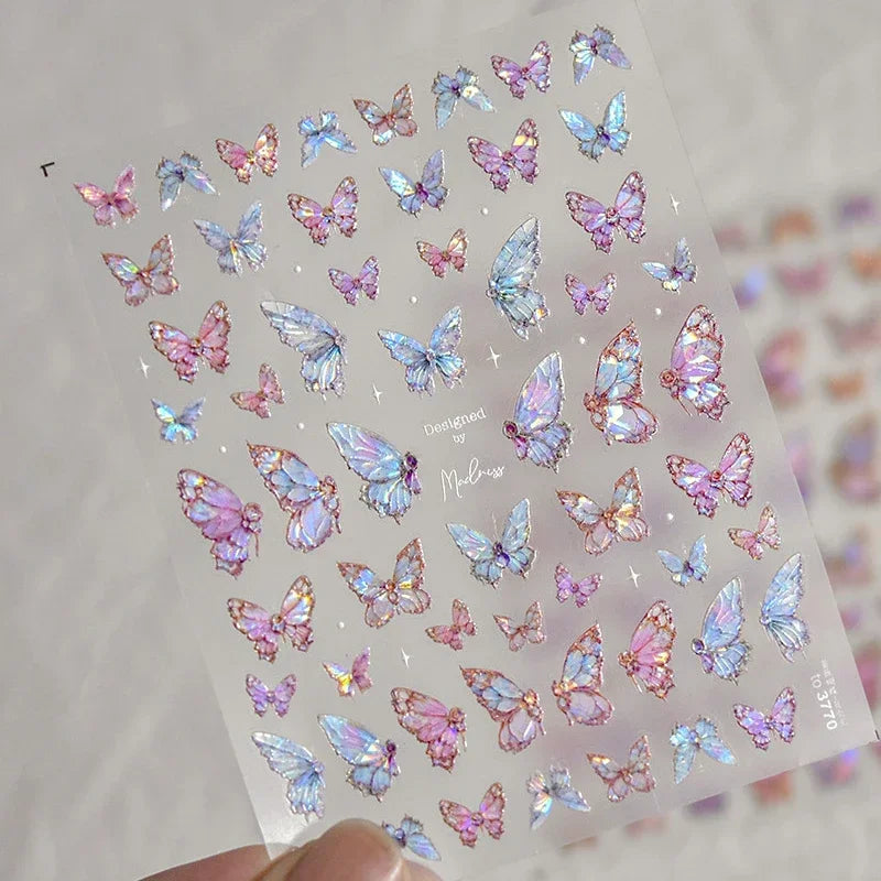 3D Fashion Jelly Nagelsticker Selbstklebend - 1 Stk Sticker