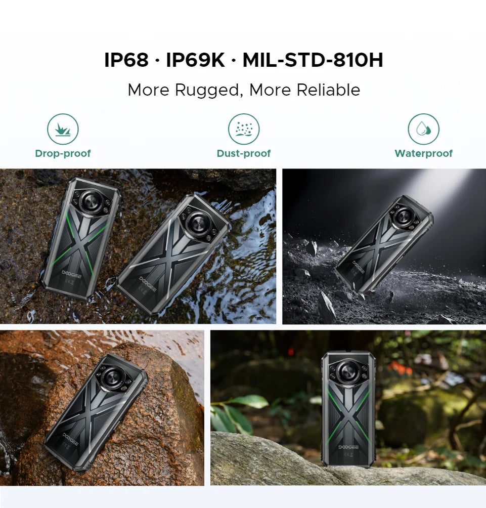 Doogee S Cyber Pro Robustes - 10800 mAh, 33W, 6.6 Zoll