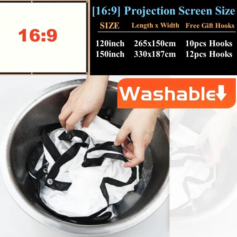 Projektionsleinwand 2025: 16:9 Portable HD-Screen - Cinema Travel Collection