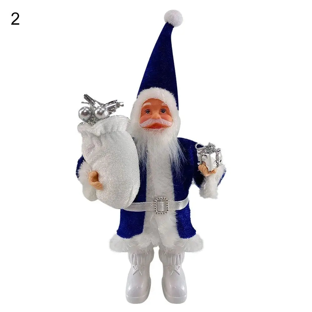 1pc Christmas Decoration Standing Santa Claus Statue Xmas Tree Oranments Hanging Pendants Desktop Adornment Party Supplies Gift
