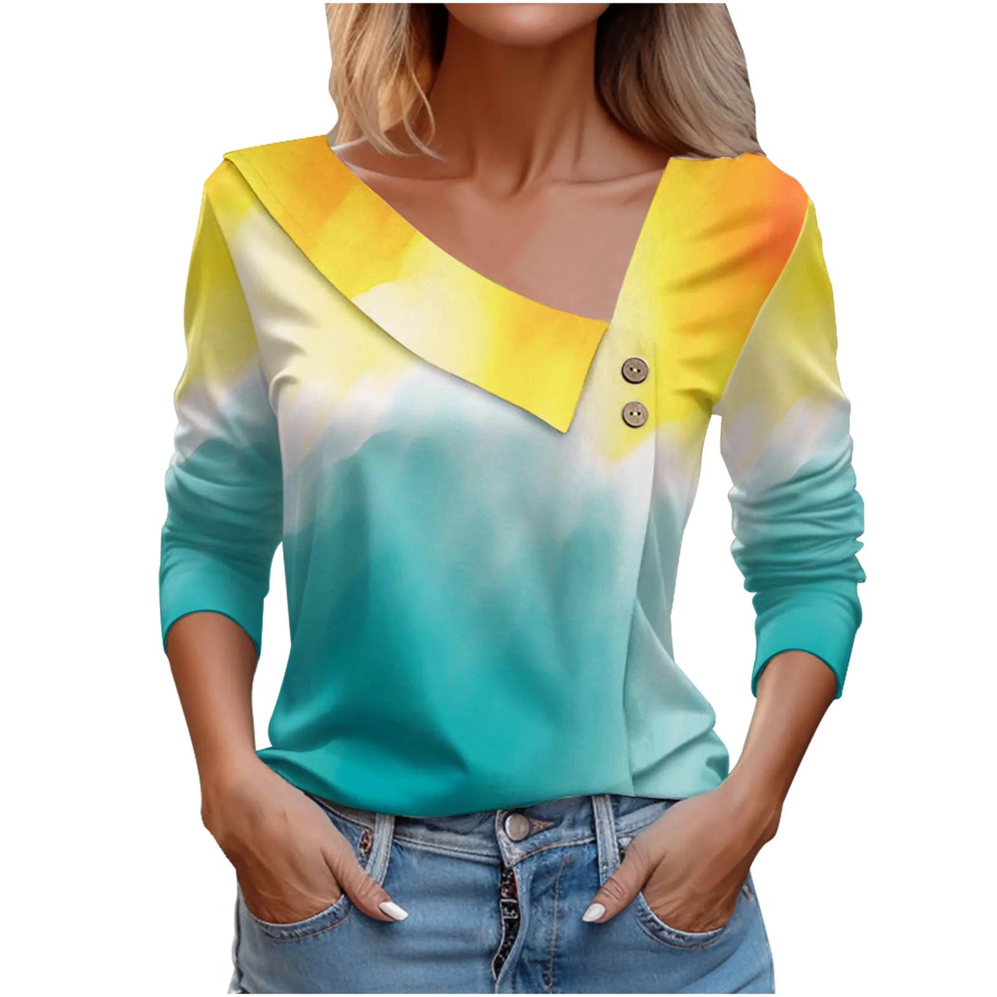 T Shirt For Women Fashion Long Sleeve Top White Floral Print Shirts And Blouses 3D Print Clothes For Women 2025 y2k
