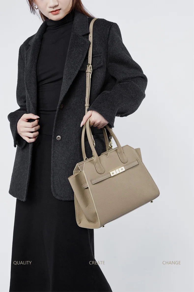 Modern leather tote for women functional & fashionable design