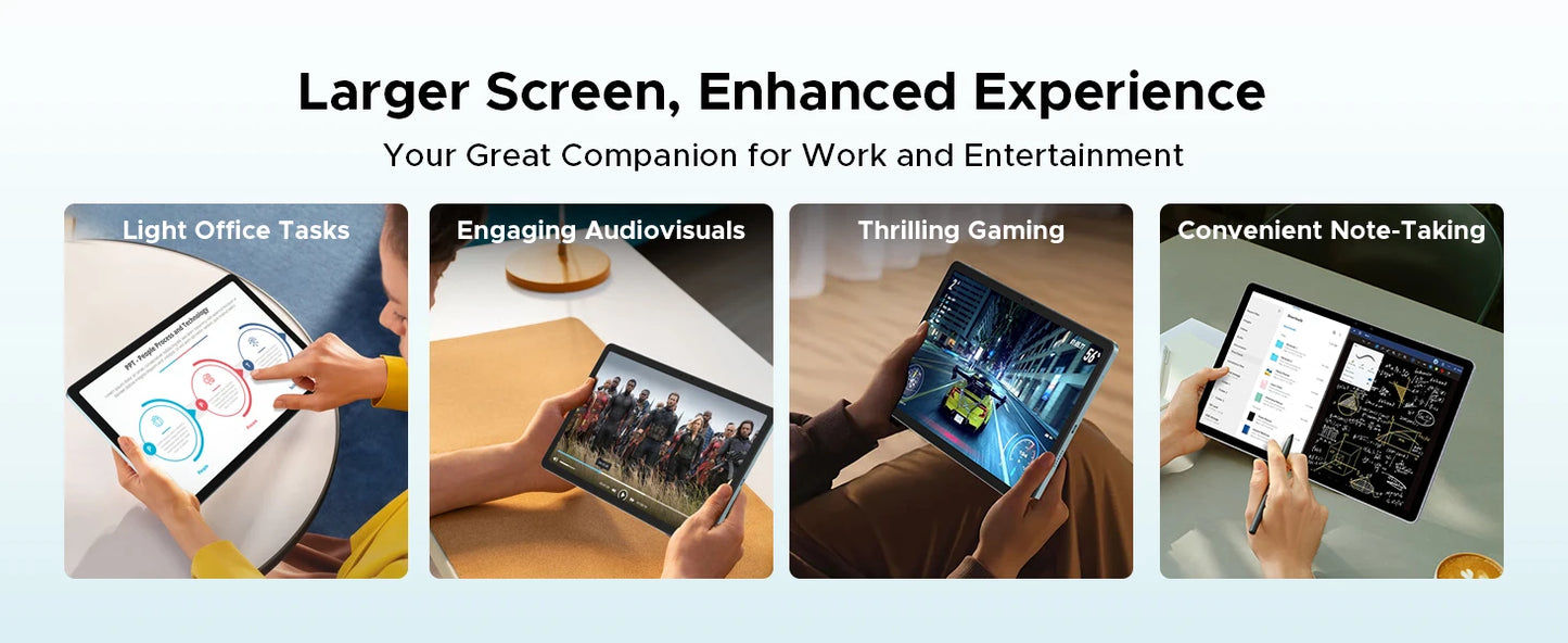 DOOGEE Tab E3 Gemini AI - 12 Zoll Display, 8800mAh Akku, Helio G100