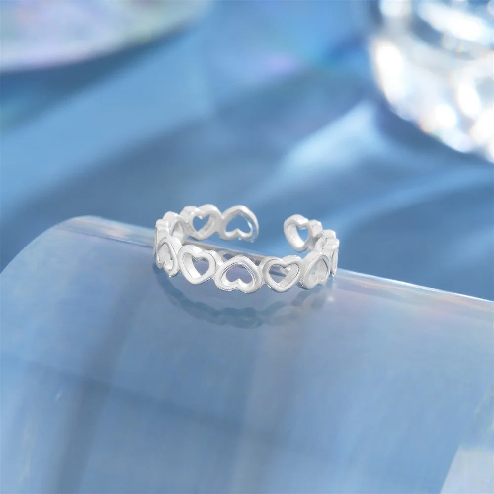 925 Sterling Ring Vintage Strandmotiv - Verstellbar 1.7g
