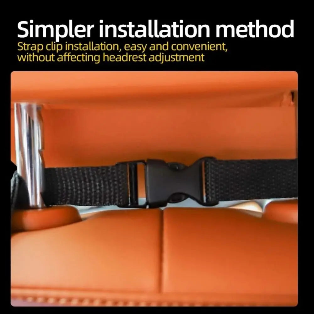 Leather Car Backseat Storage Bag Multifunctional Adjustable Backseat Large Capacity Pocket Protector Seat Back