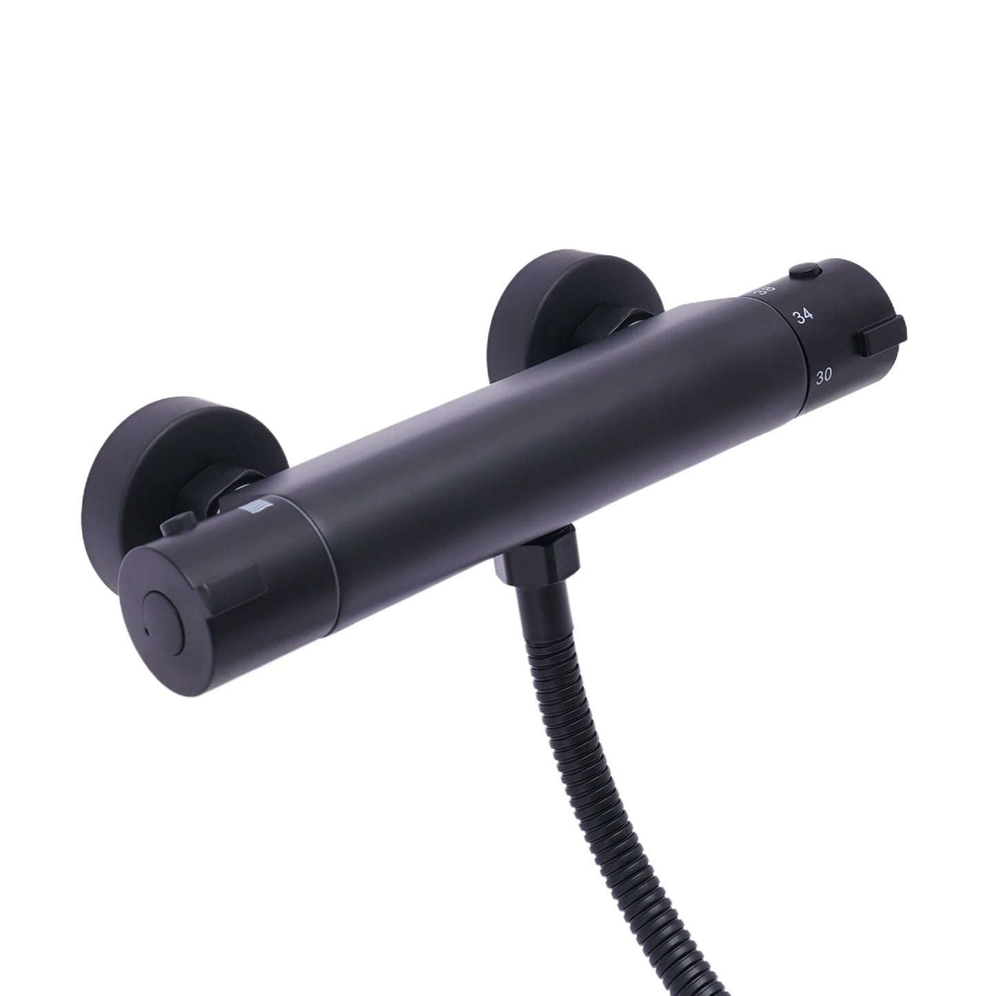 NONE Thermostatisches Handbrause-Set 3 Modi Wandmontage 38°C-Regelung