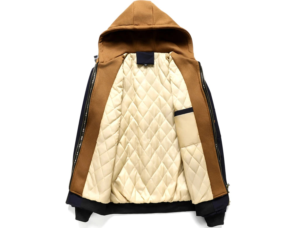 HerbstWinter Warme Bomber Jacke - Größe XL Wärme Hoch Dicke