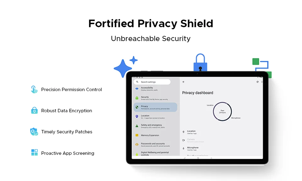 DOOGEE TabA9+ 2in1 Tablet - 4GB RAM 64GB ROM 8580mAh