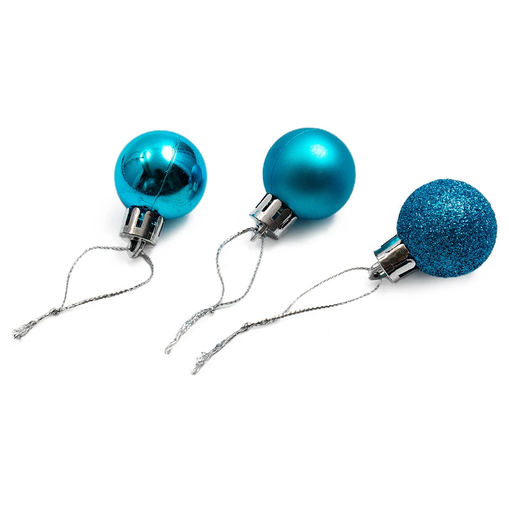 DekoPro Kugelset Modern - Inhalt 24 Stück 3 cm Kunststoff