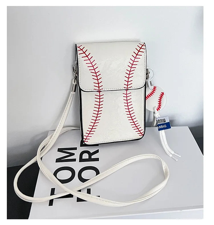 Fashion Vielseitig Crossbody Taschen 2025 - Baseball Gedruckt Schulter Tasche - Handy Quadrat Taschen Personalisiert Schräg Klein Geldbörse