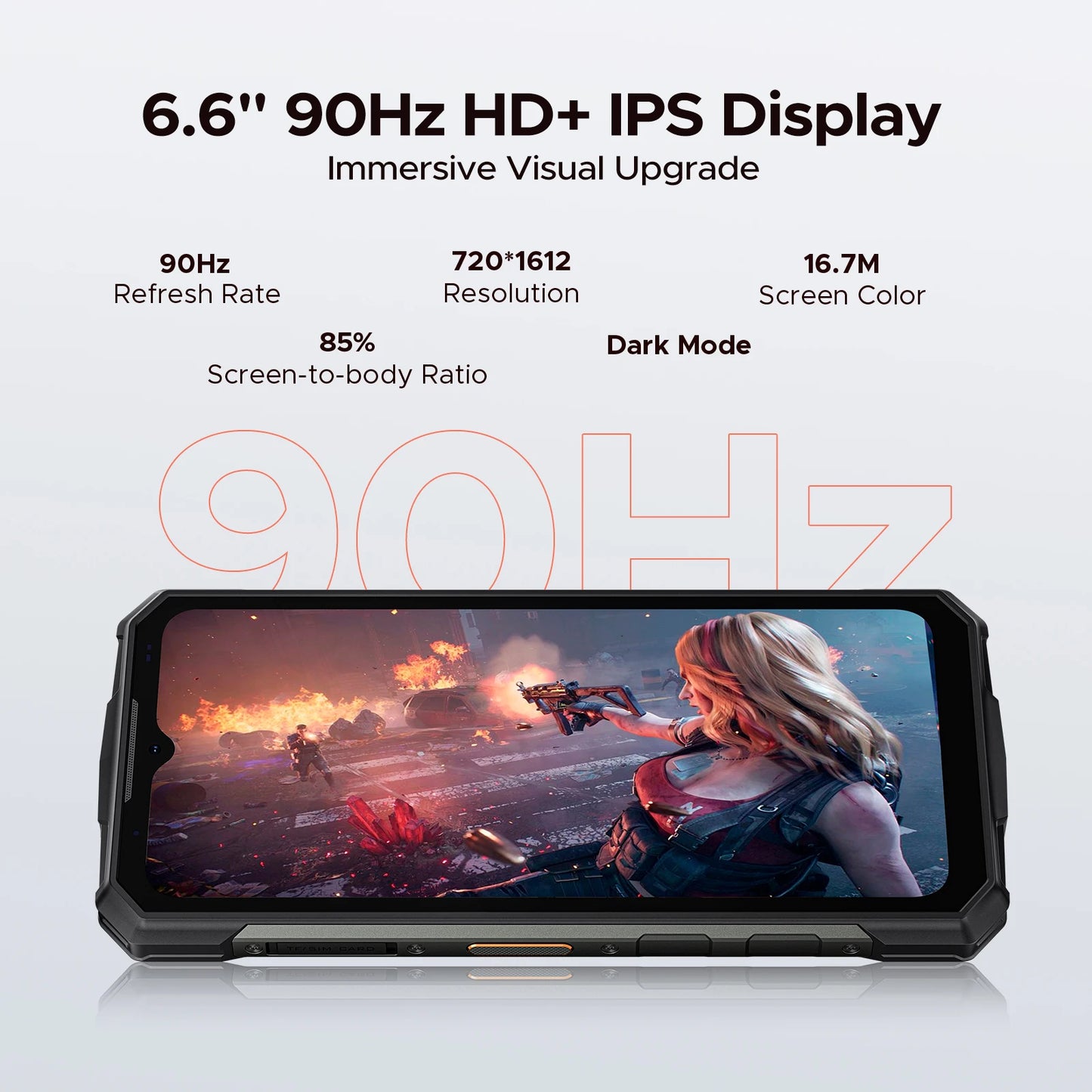 DOOGEE Fire 5 Outdoor-Smartphone - 13000mAh Akku, 6,6 Zoll Display, 12GB RAM