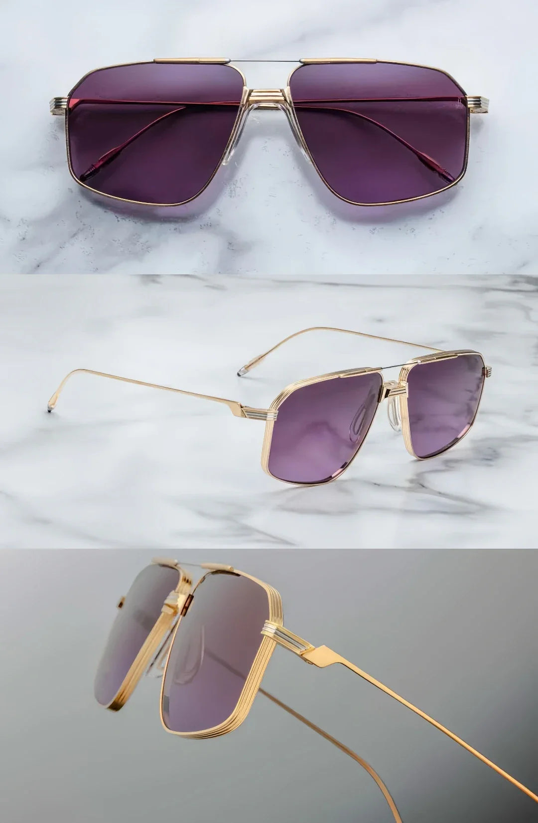 Jacques Marie Mage Jagger ultralight titanium square style sunglasses