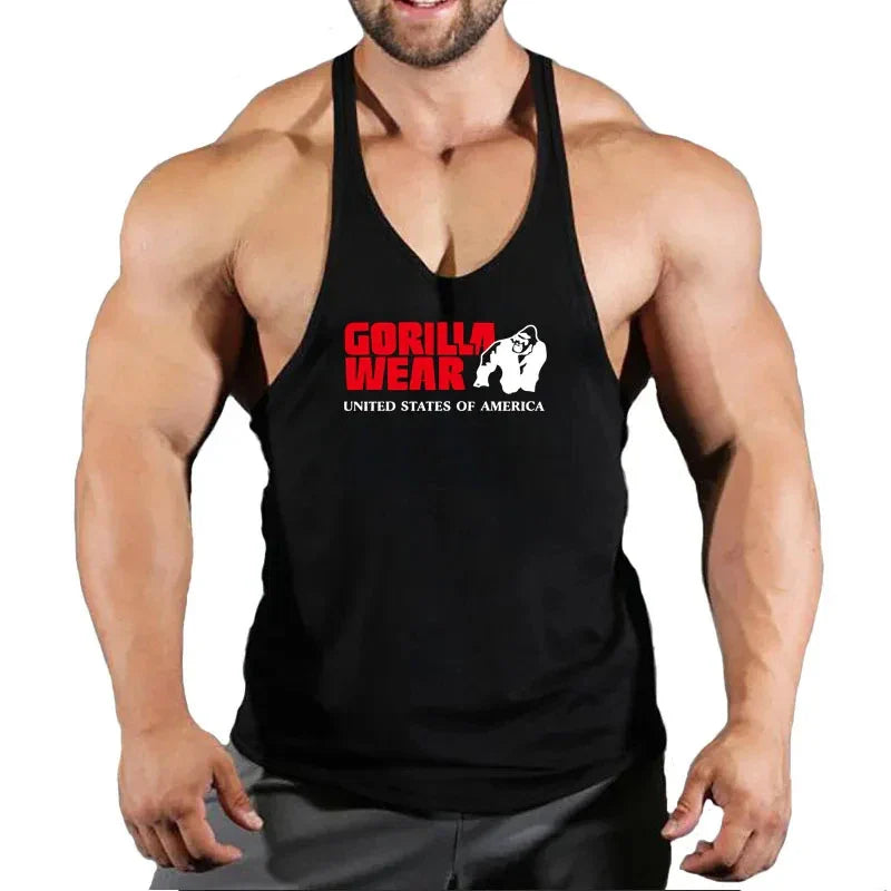 Men gym stringer tank – muscle workout vest for fitness