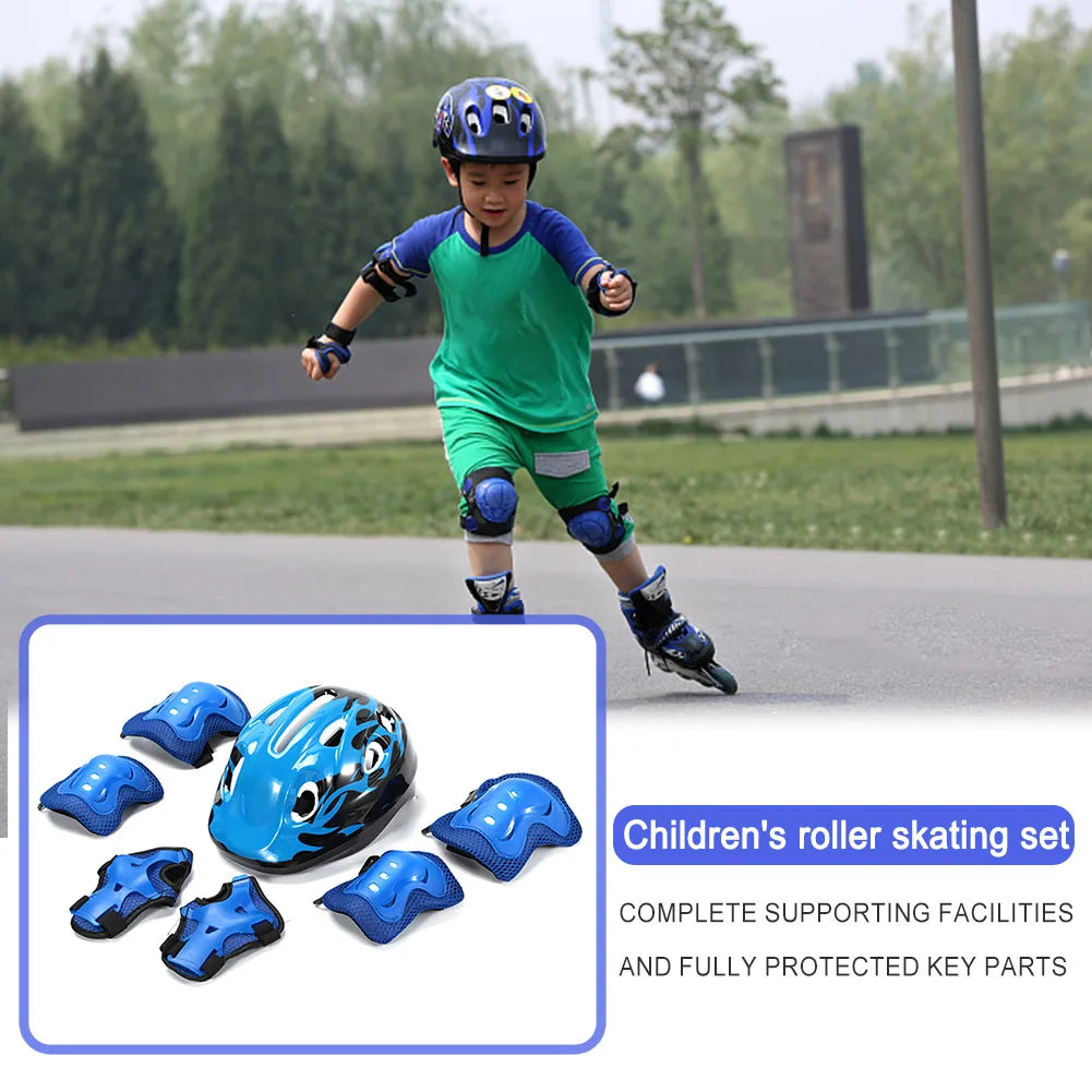JOCESTYLE Skate Schutzset Verstellbar - Helm 48-55cm ABS