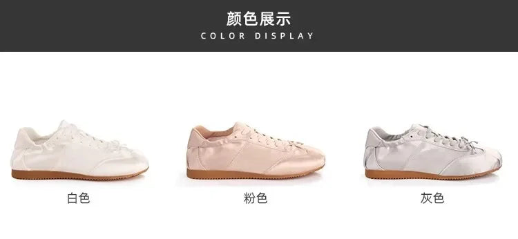 Comemore 2025 Neu Sommer Damen Ballet Stil Süß Mädchen Sport Board Schuhe Mode Satin Schleife Freizeit Flats Damen Komfortabel