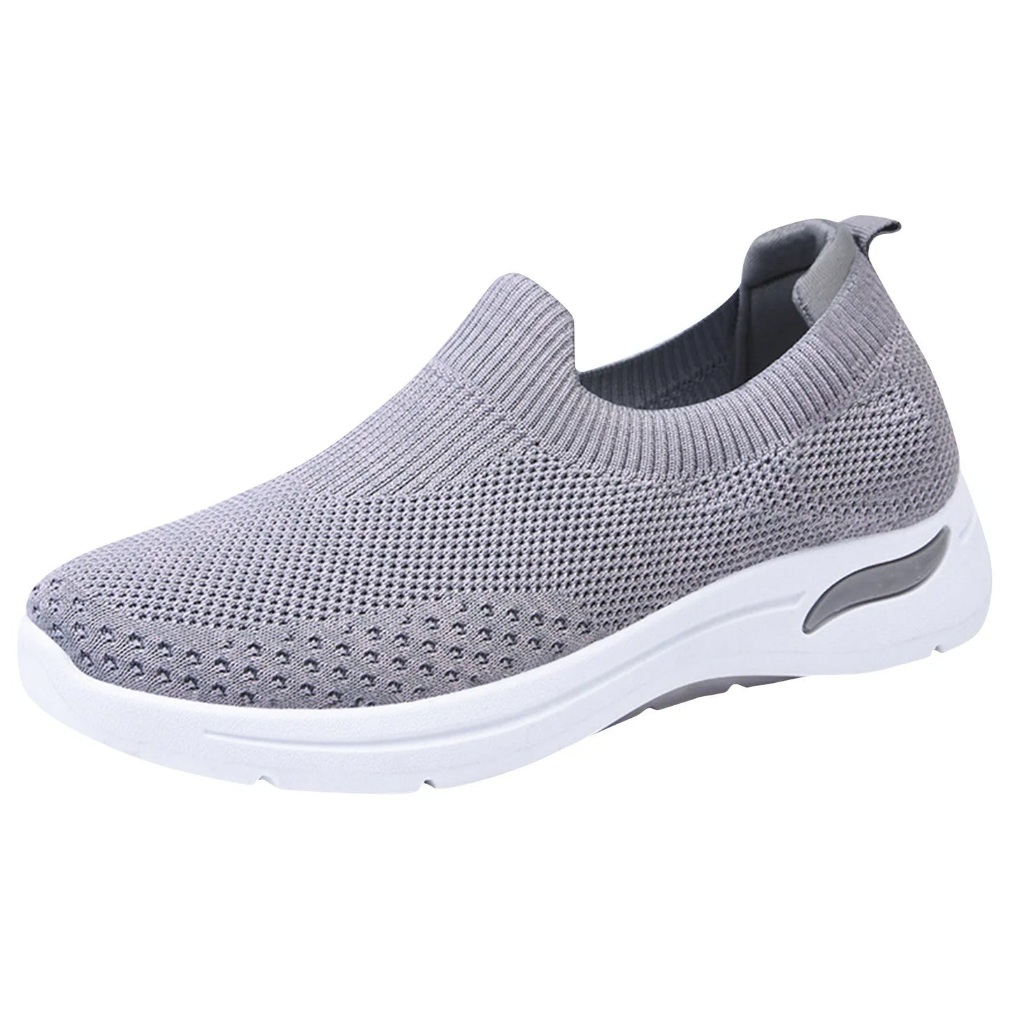 Women's New Summer Shoes Mesh Breathable Sneakers Light Slip on Flat Platform Casual Shoes Ladies Anti-slip Walking Woven Shoes